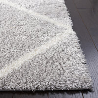 Safavieh Tahoe Shag Tho676F Light Grey/White Area Rug