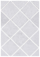 Safavieh Tahoe Shag Tho676F Light Grey/White Rug.