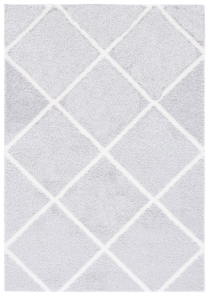 Safavieh Tahoe Shag Tho676F Light Grey/White Area Rug