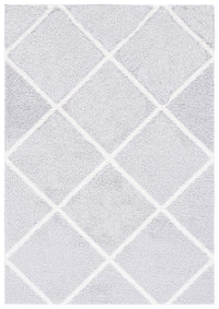 Safavieh Tahoe Shag Tho676F Light Grey/White Area Rug