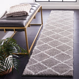 Safavieh Tahoe Shag Tho676G Grey/White Rug.
