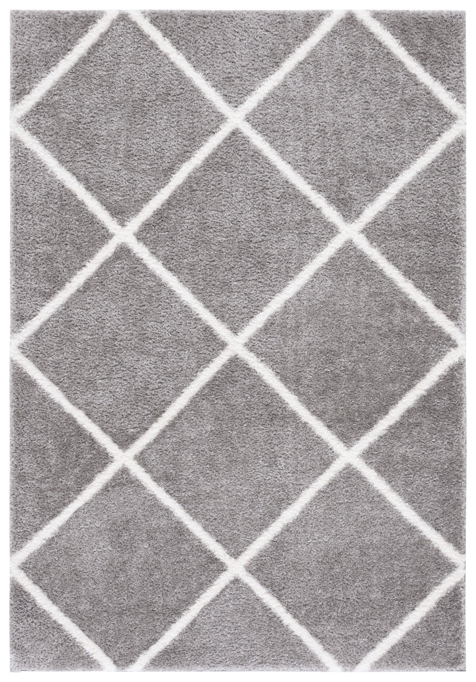 Safavieh Tahoe Shag Tho676G Grey/White Area Rug