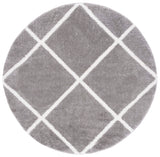 Safavieh Tahoe Shag Tho676G Grey/White Rug.