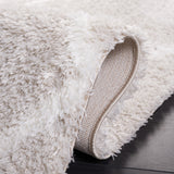 Safavieh Tahoe Shag Tho676H Silver/White Rug.