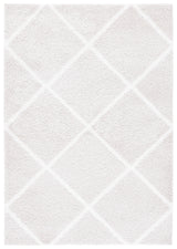 Safavieh Tahoe Shag Tho676H Silver/White Rug.