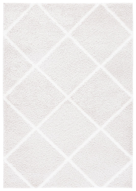 Safavieh Tahoe Shag Tho676H Silver/White Area Rug