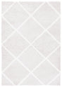 Safavieh Tahoe Shag Tho676H Silver/White Rug.