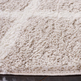 Safavieh Tahoe Shag Tho676H Silver/White Rug.