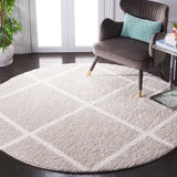 Safavieh Tahoe Shag Tho676H Silver/White Rug.