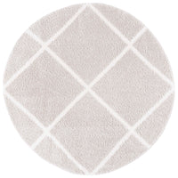 Safavieh Tahoe Shag Tho676H Silver/White Area Rug