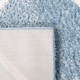 Safavieh Tahoe Shag Tho676M Blue/White Rug.