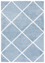 Safavieh Tahoe Shag Tho676M Blue/White Rug.