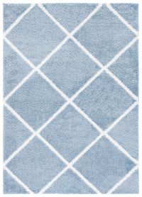 Safavieh Tahoe Shag Tho676M Blue/White Area Rug