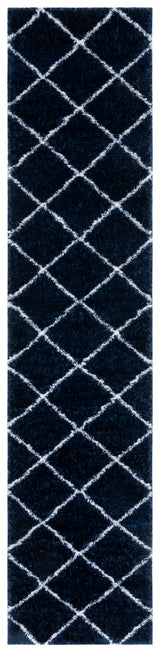 Safavieh Tahoe Shag Tho676N Navy/White Rug.