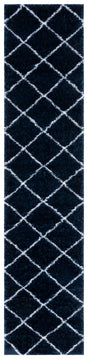 Safavieh Tahoe Shag Tho676N Navy/White Rug.