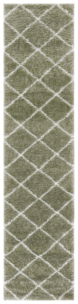 Safavieh Tahoe Shag Tho676W Sage/White Rug.