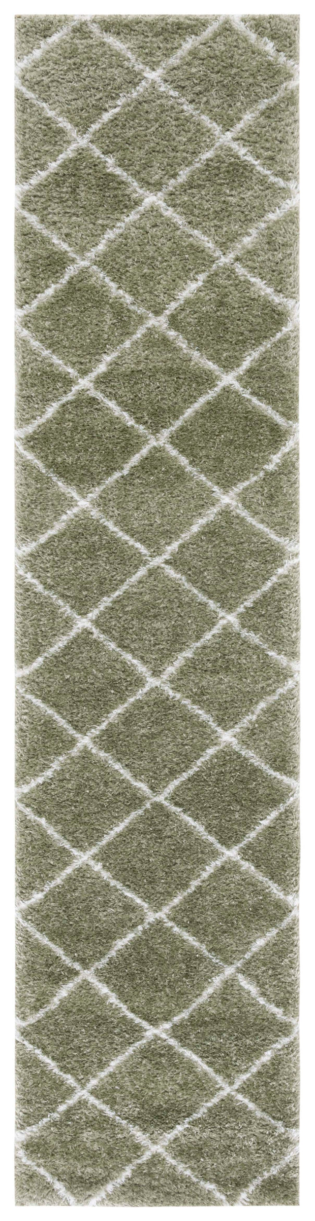 Safavieh Tahoe Shag Tho676W Sage/White Rug.