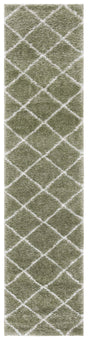 Safavieh Tahoe Shag Tho676W Sage/White Rug.