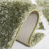 Safavieh Tahoe Shag Tho676W Sage/White Rug.