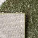 Safavieh Tahoe Shag Tho676W Sage/White Rug.