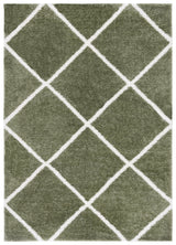Safavieh Tahoe Shag Tho676W Sage/White Rug.