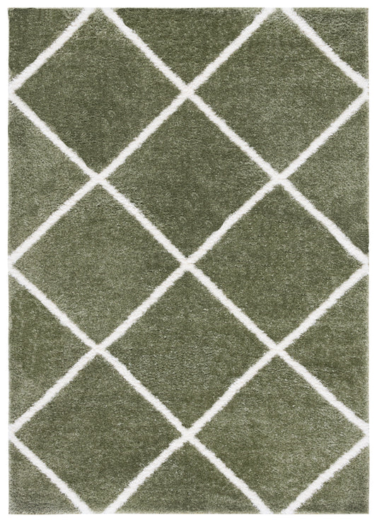 Safavieh Tahoe Shag Tho676W Sage/White Area Rug