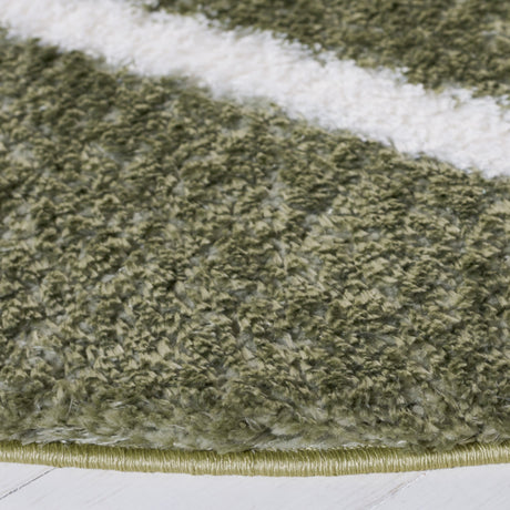 Safavieh Tahoe Shag Tho676W Sage/White Rug.