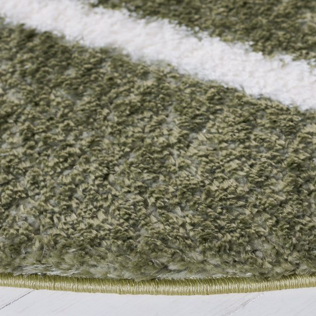 Safavieh Tahoe Shag Tho676W Sage/White Rug.