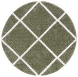 Safavieh Tahoe Shag Tho676W Sage/White Rug.