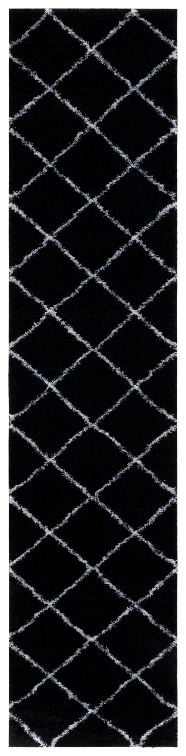 Safavieh Tahoe Shag Tho676Z Black/White Rug.