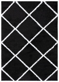 Safavieh Tahoe Shag Tho676Z Black/White Area Rug