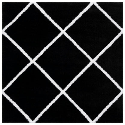 Safavieh Tahoe Shag Tho676Z Black/White Area Rug