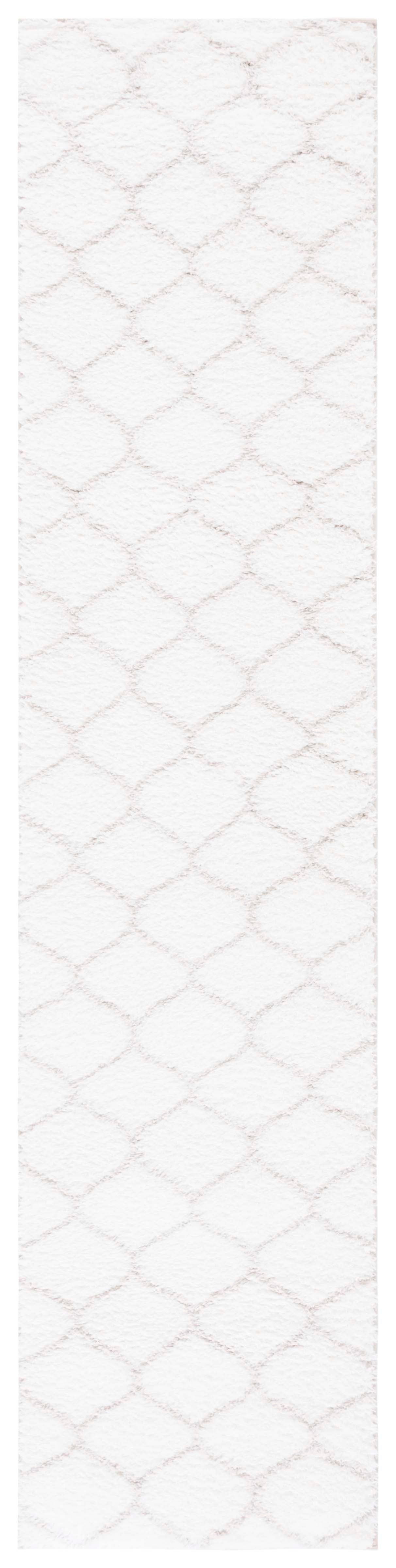 Safavieh Tahoe Shag Tho677A White/Silver Rug.