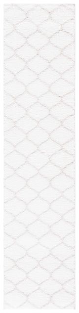 Safavieh Tahoe Shag Tho677A White/Silver Rug.