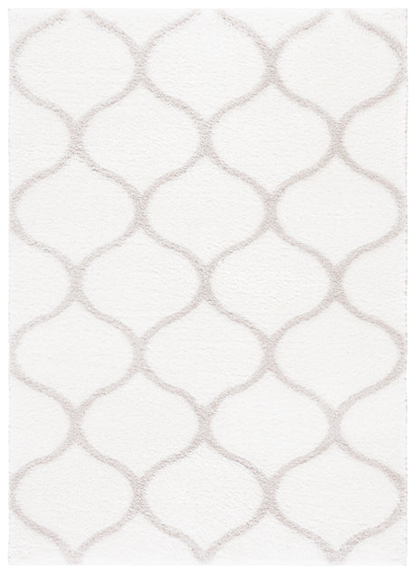 Safavieh Tahoe Shag Tho677A White/Silver Rug.