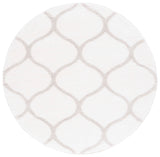 Safavieh Tahoe Shag Tho677A White/Silver Rug.