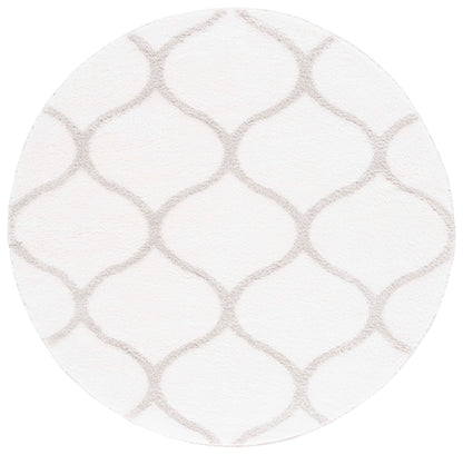 Safavieh Tahoe Shag Tho677A White/Silver Area Rug