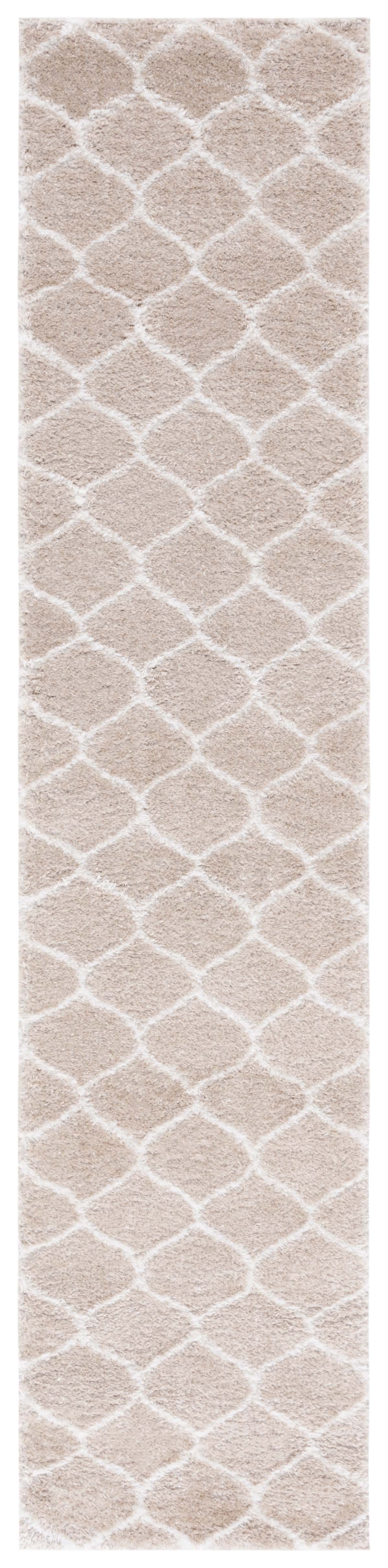 Safavieh Tahoe Shag Tho677B Beige/White Area Rug