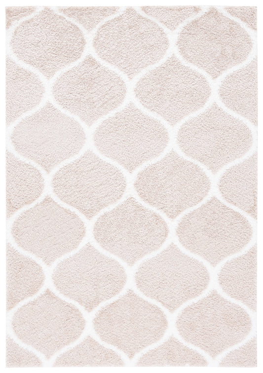 Safavieh Tahoe Shag Tho677B Beige/White Area Rug