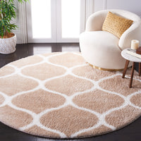 Safavieh Tahoe Shag Tho677B Beige/White Area Rug