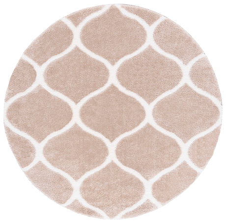 Safavieh Tahoe Shag Tho677B Beige/White Rug.