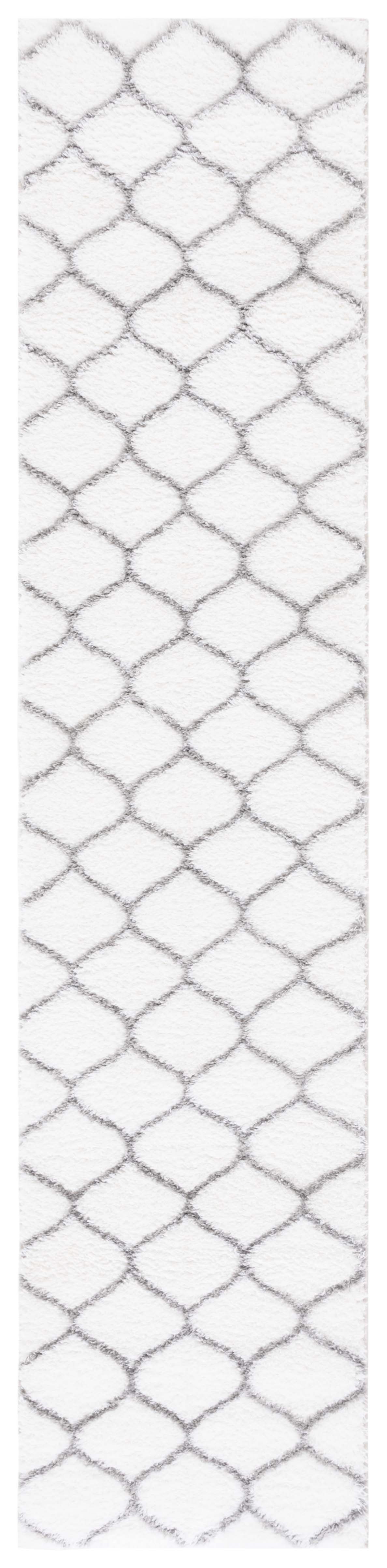 Safavieh Tahoe Shag Tho677C White/Grey Area Rug