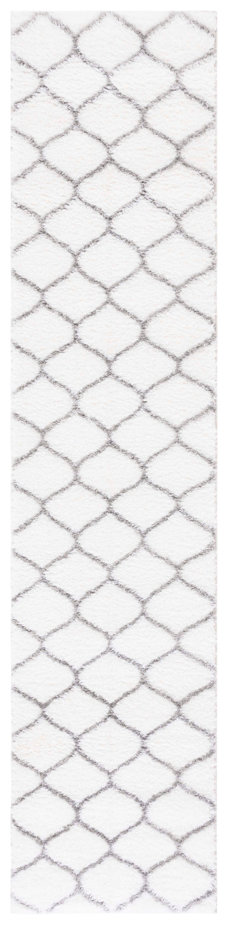 Safavieh Tahoe Shag Tho677C White/Grey Rug.