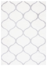 Safavieh Tahoe Shag Tho677C White/Grey Rug.