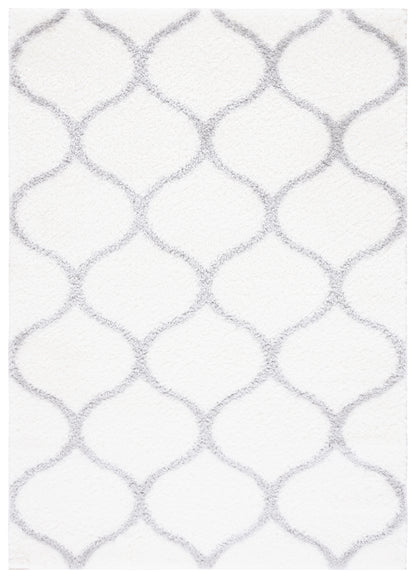 Safavieh Tahoe Shag Tho677C White/Grey Area Rug