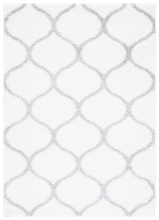 Safavieh Tahoe Shag Tho677C White/Grey Area Rug