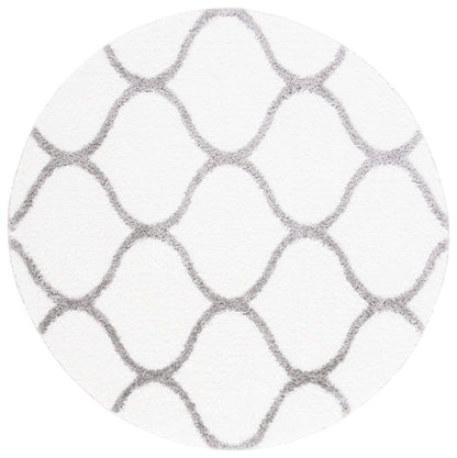 Safavieh Tahoe Shag Tho677C White/Grey Area Rug