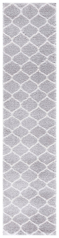 Safavieh Tahoe Shag Tho677F Light Grey/White Area Rug