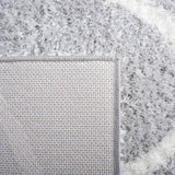 Safavieh Tahoe Shag Tho677F Light Grey/White Rug.