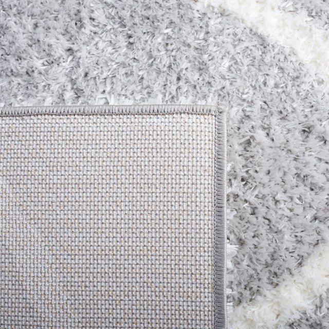 Safavieh Tahoe Shag Tho677F Light Grey/White Rug.
